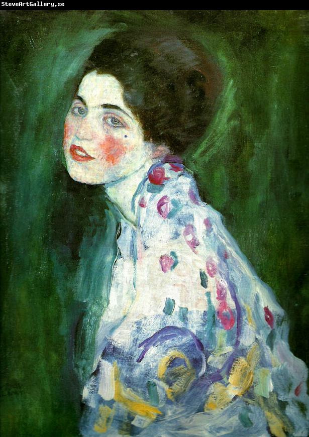 Gustav Klimt kvinnoportratt